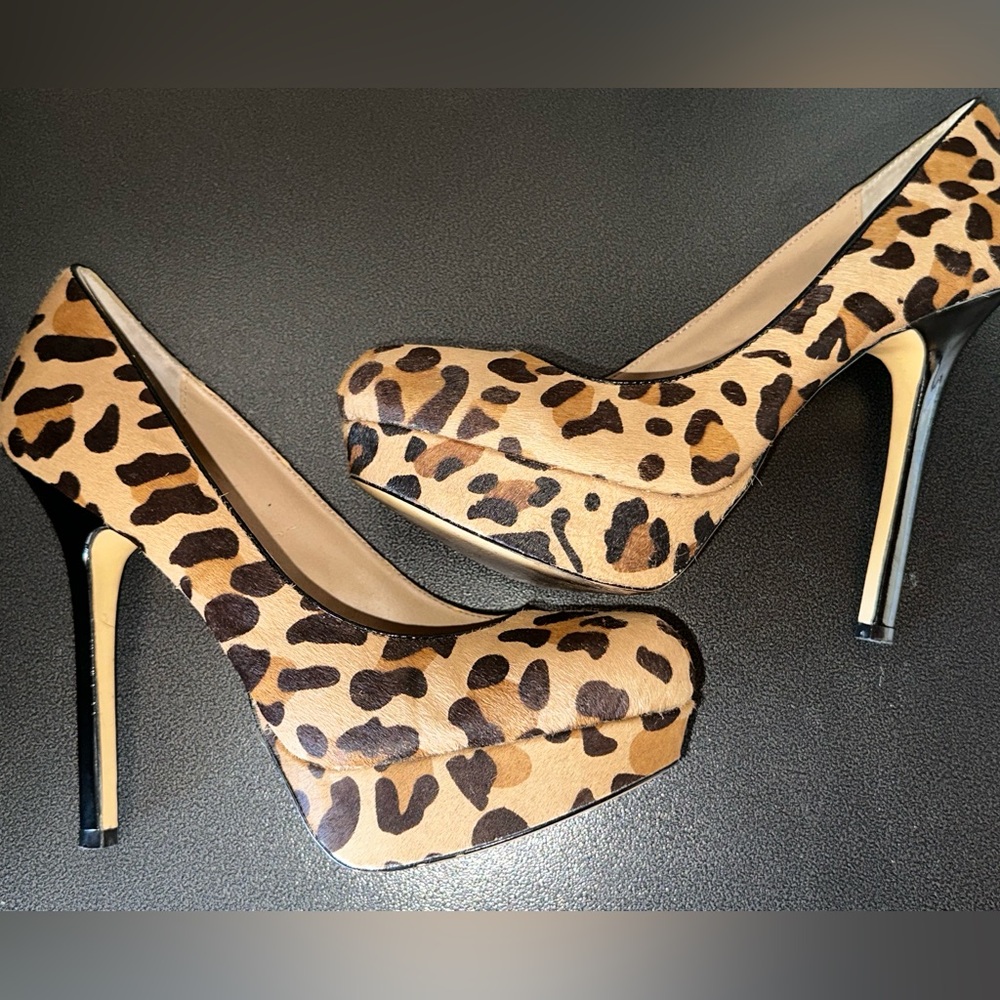 Steve Madden Animal Print Platform Heels